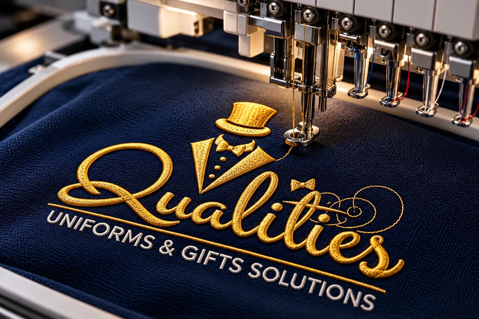 Custom embroidery and professional apparel branding